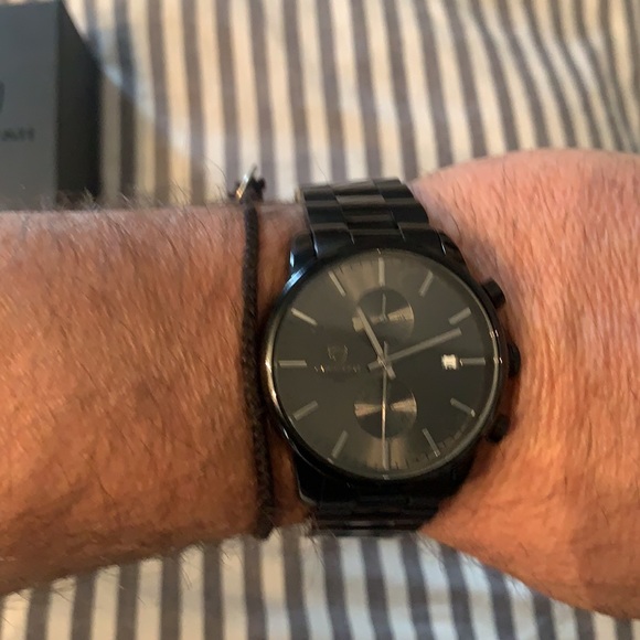 Men’s black metal bracelet Cheetah Watch - Picture 2 of 5